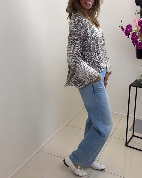 Bluzka z ciekawym wzorem
