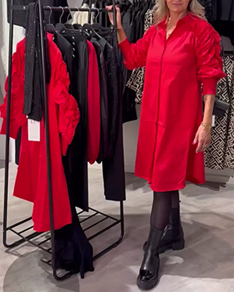 Sukienka Klapa Modna Koszula