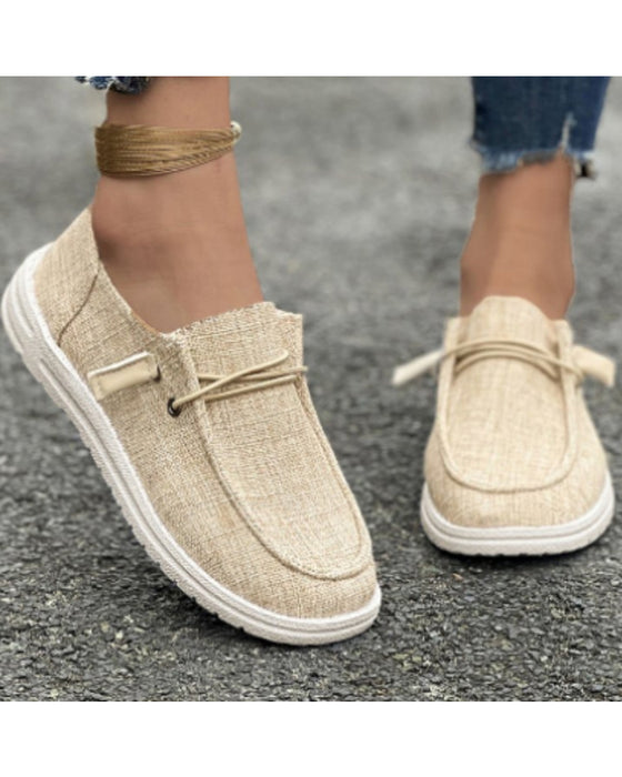Płaskie buty w jednolitym kolorze