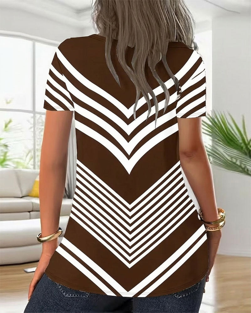 Koszulka Zamek Dekolt W W Paski