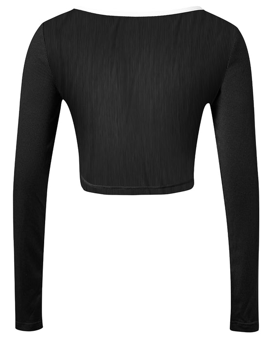 Bluzka Z Długim Rękawem Slim Fit