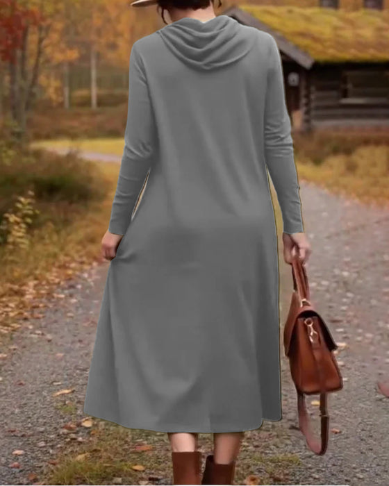 Sukienka casualowa, prosta, jednokolorowa