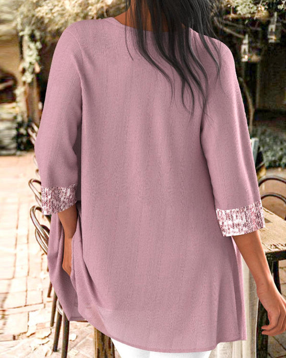 Bluzka i kardigan z cekinami