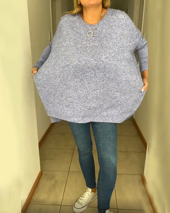 Bluzka w jednolitym kolorze