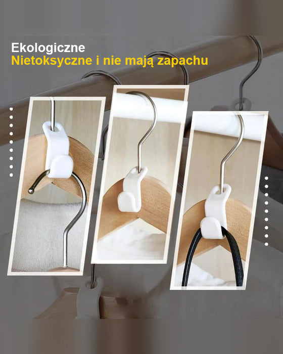 Haczyki łączące wieszak na ubrania