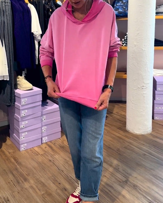 Bluza z kapturem w gradientowych kolorach