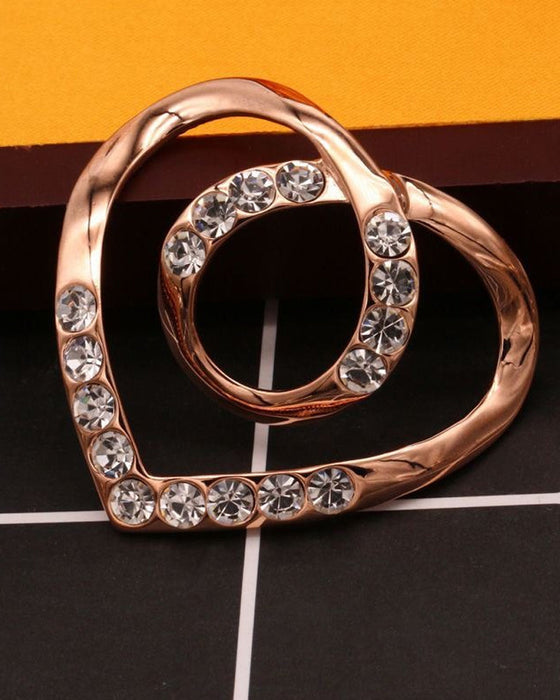 Klips do szalika w kształcie serca