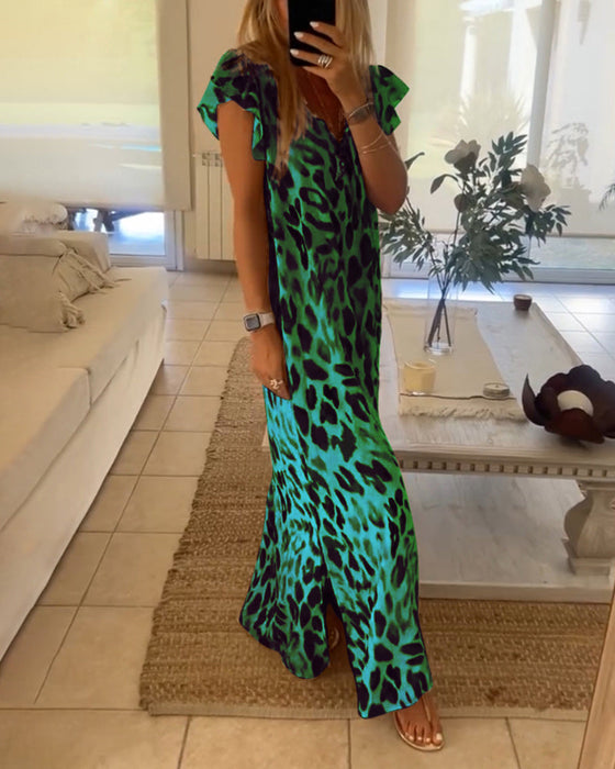 Sukienka z krótkim rękawkiem w stylu retro