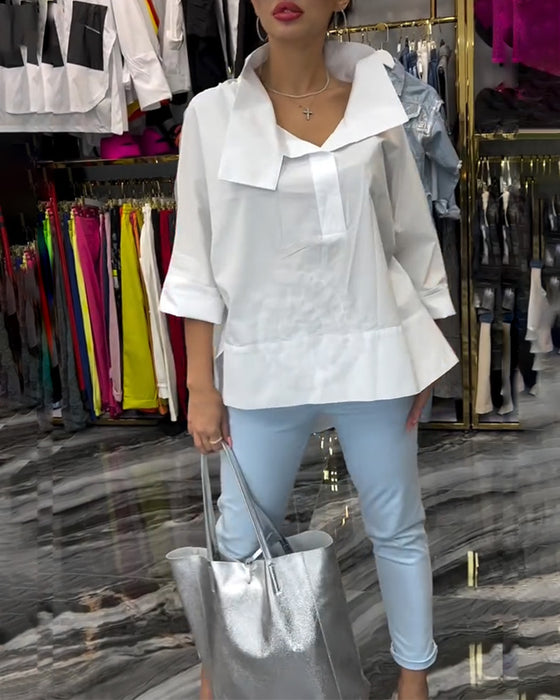 Koronkowa bluzka w patchworkowe kwiaty