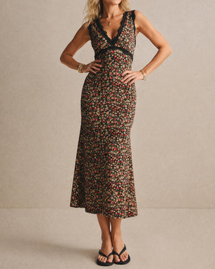 Sukienka Swobodna Dekolt V Koronka