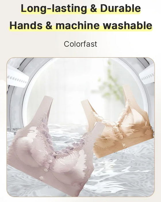 Biustonosz Z Przodu Zapięcie Satyna Koronka