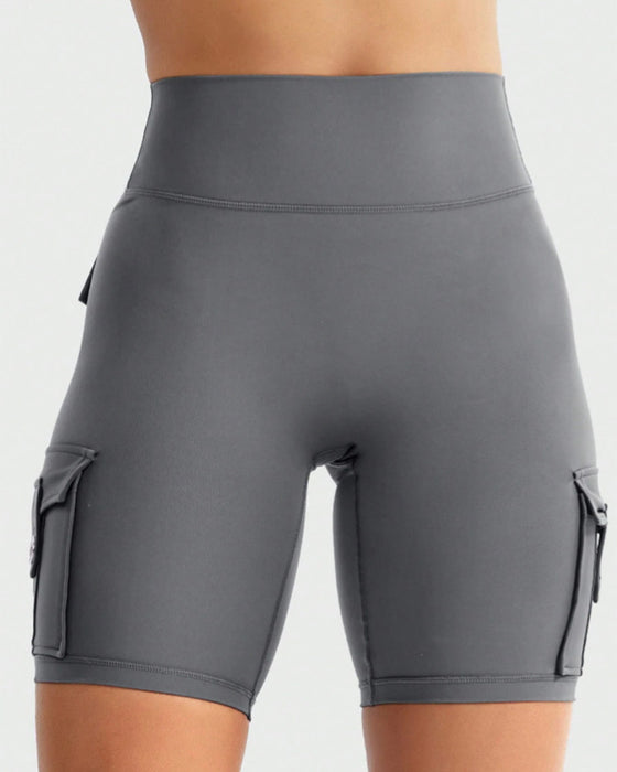 Legginsy Damskie Wielokieszonkowe Rowerowe Capri