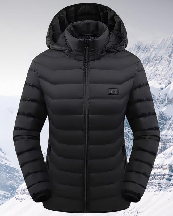 Inteligentna Ogrzewana Bawełniana Kurtka Z Kapturem