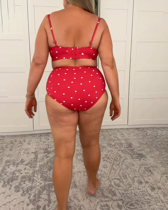 Bikini Sexy W Kropki Dwuczęściowe