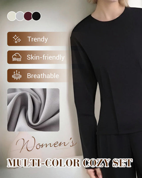 🍂Jesienna promocja💕Wielokolorowy, przytulny zestaw damski