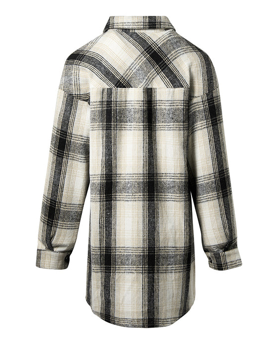 Koszula w kratę z kieszenią