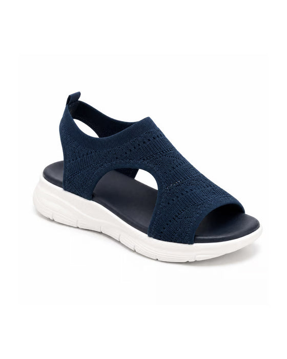 Sandały Otwór Na Palce Tkanina Flyknit