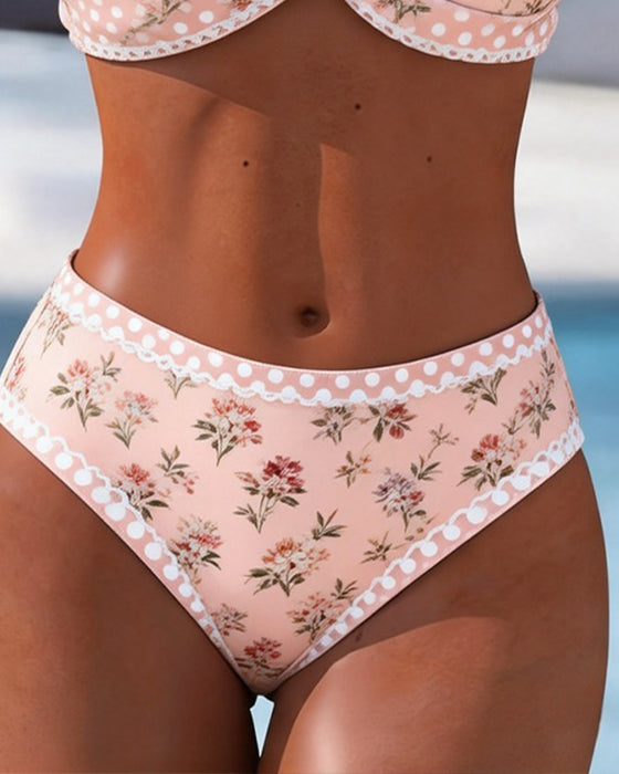 Bikini Modny Kwiatowy Druk