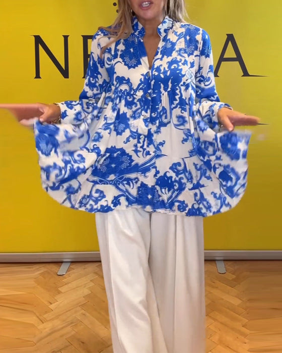 Bluzka z długim rękawem z nadrukiem