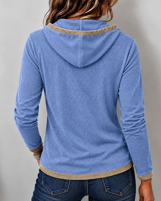 Top Sznurek Kontrastowy Slim Fit