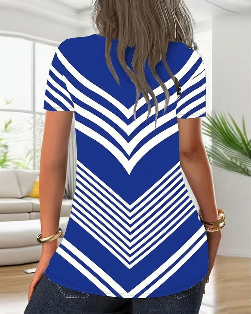 Koszulka Zamek Dekolt W W Paski