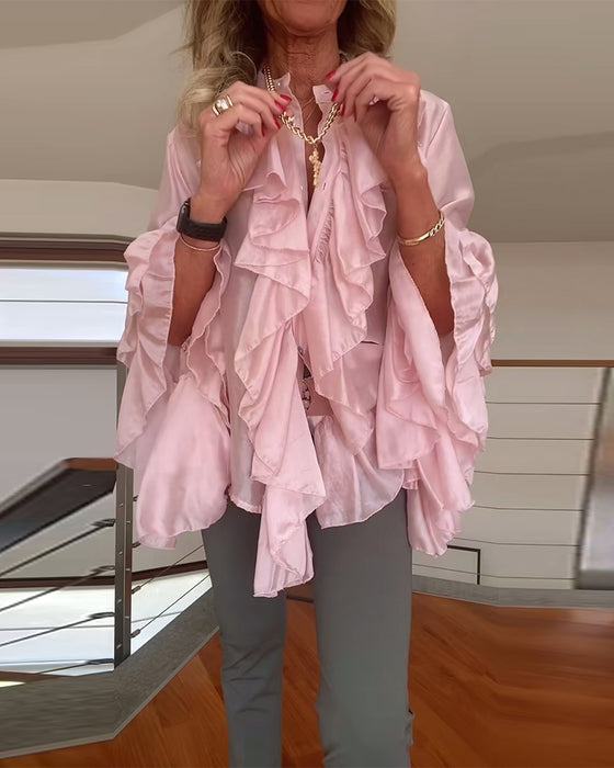 Bluzka Modna Falbanowana