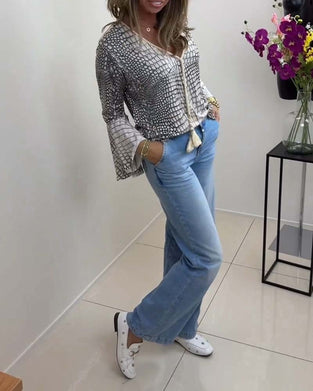 Bluzka z ciekawym wzorem