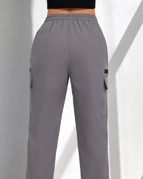 Pants Sznurek Luźny Casual Cargo