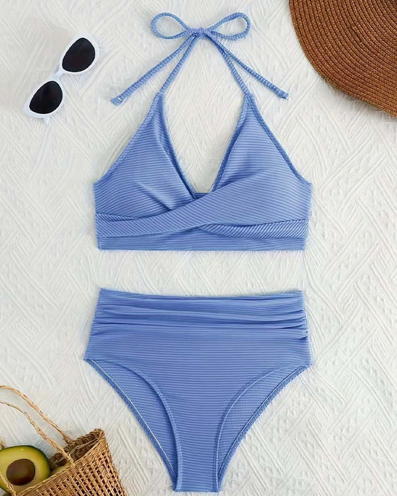 Bikini Halter Wysoki Stan