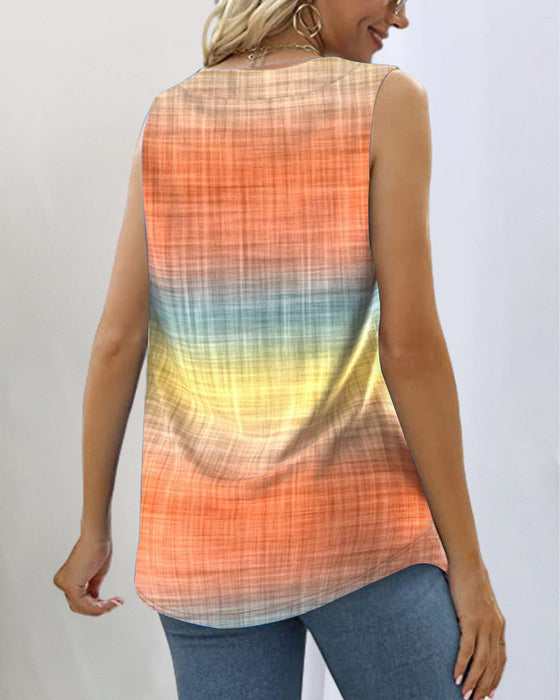 T-shirt Bez Rękawów Gradient