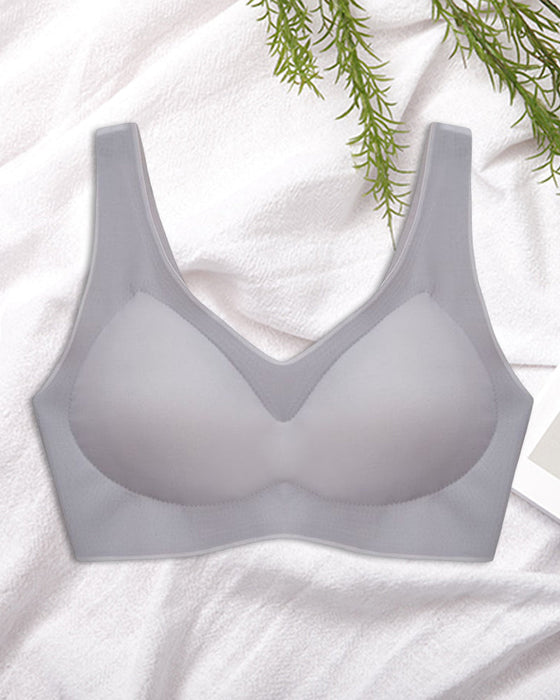 Bezszwowy, oddychający biustonosz push up