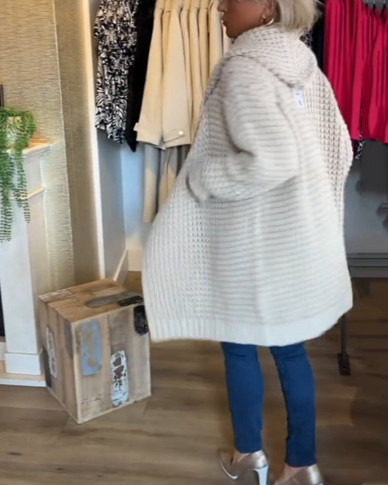 Solidny kardigan kolorów