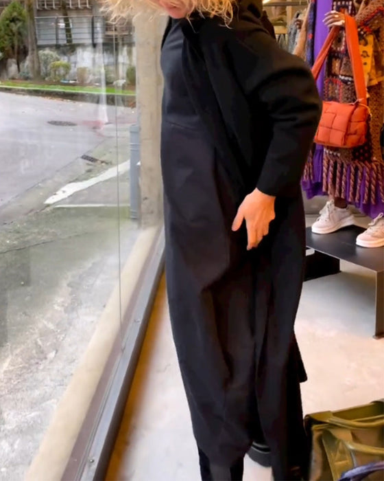 Elegancka sukienka w jednolitym kolorze