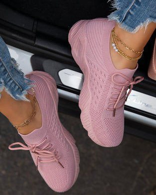 Kolorowe siatkowe trampki na co dzień