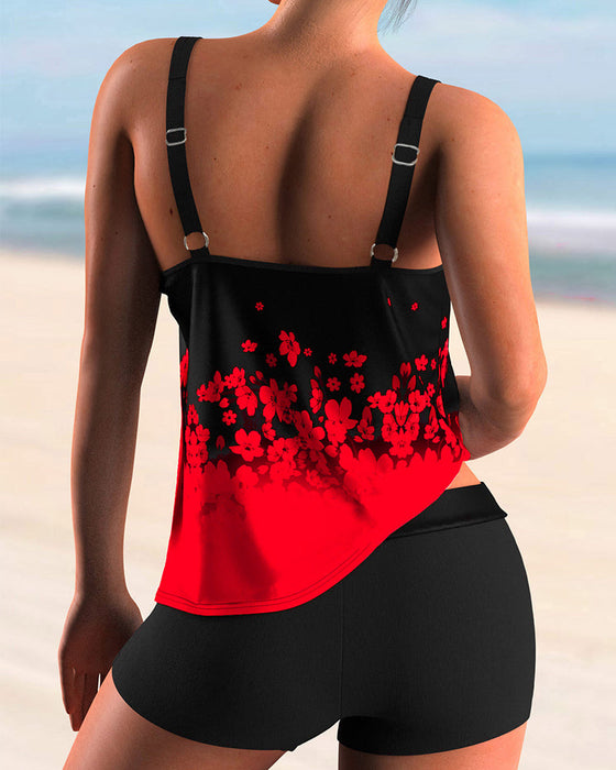Zestaw Tankini w Kwiatowy Wzór