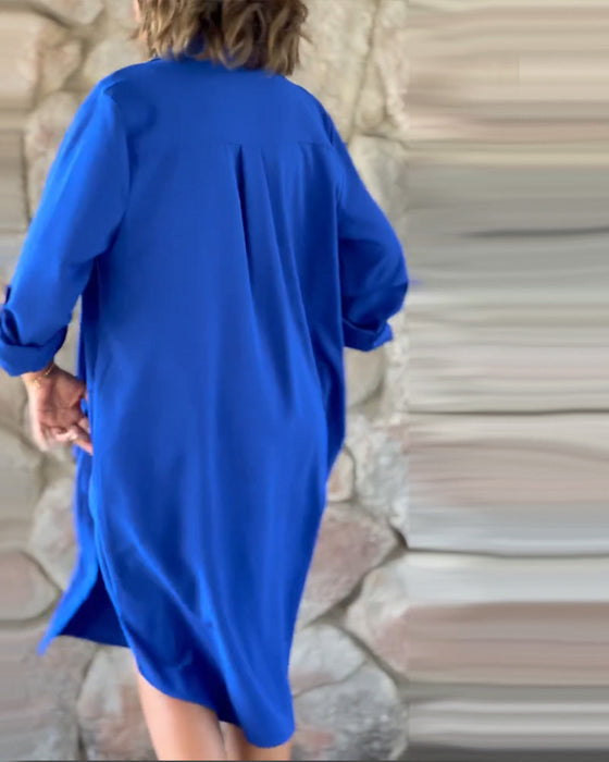 Jednolity kolor koszulki z długim rękawem