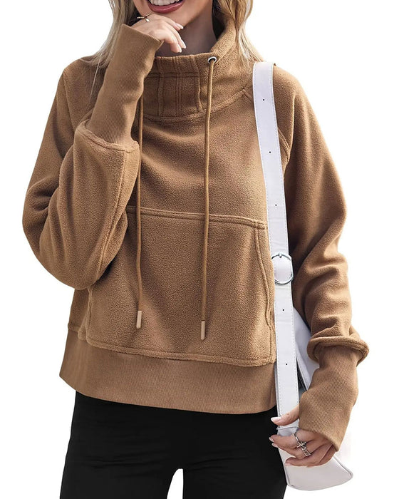 Sweatshirt Swobodny Sznurek Pullover