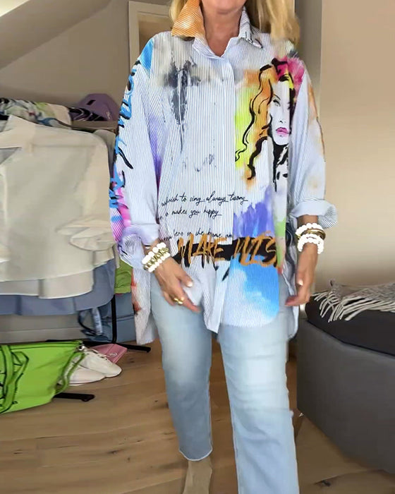 Sukienka typu tank z kolorowym nadrukiem i stójką