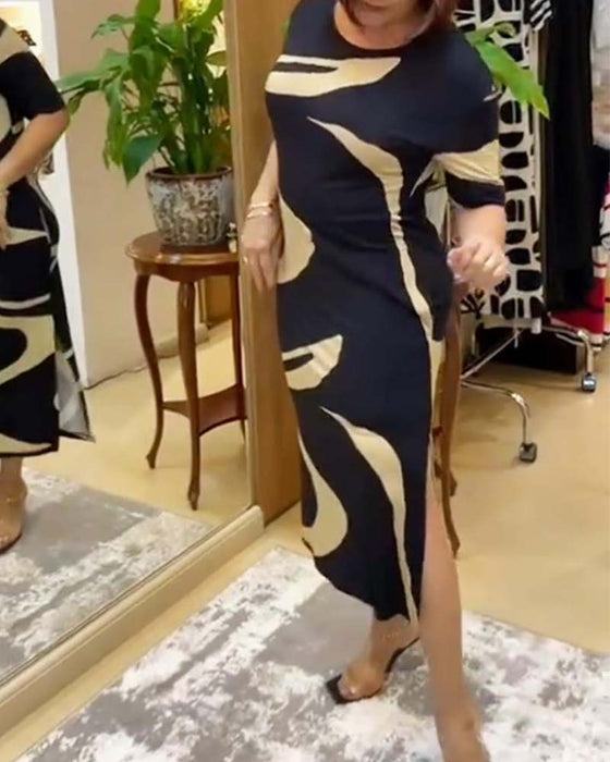 Sukienka z nadrukiem