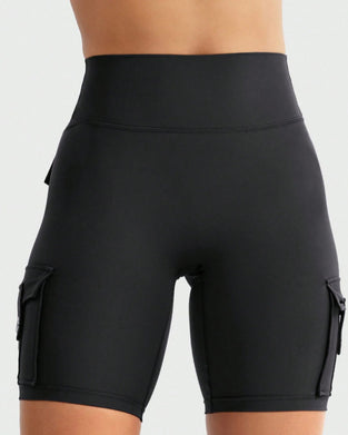 Legginsy Damskie Wielokieszonkowe Rowerowe Capri