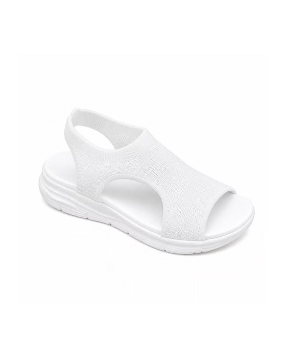 Sandały Otwór Na Palce Tkanina Flyknit
