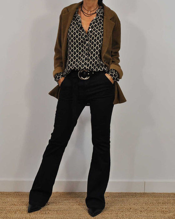 Bluzka z dekoltem w kształcie litery V