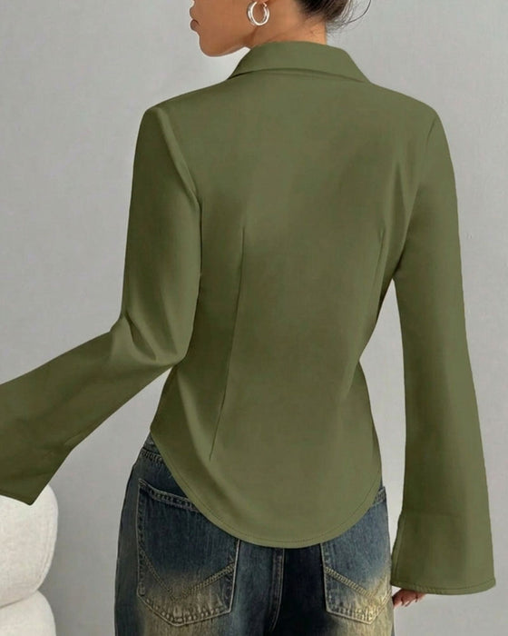 Elegantna Slim-Fit Koszula Damska