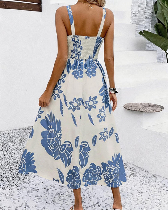 Sukienka Elegancki Ramiona Nadruk