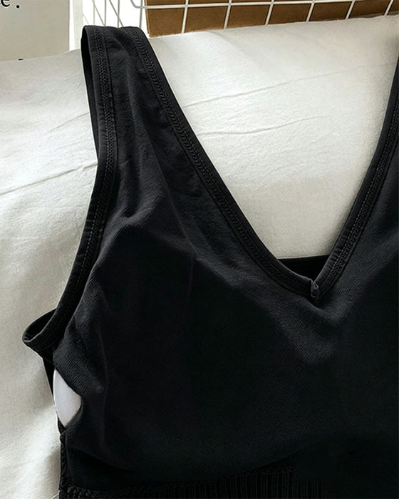 Tank Top Sexy Back Sport Biustonosz