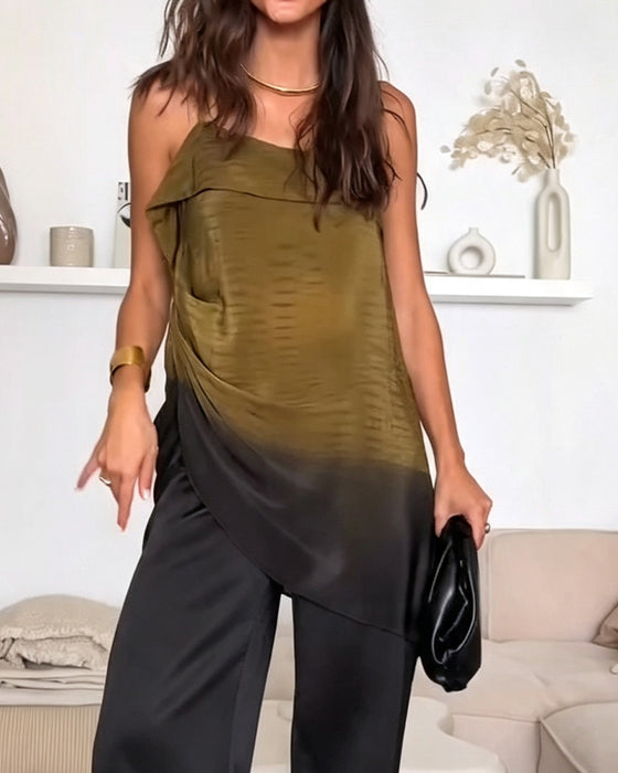 Cami Top Ombre Blok Kolorów