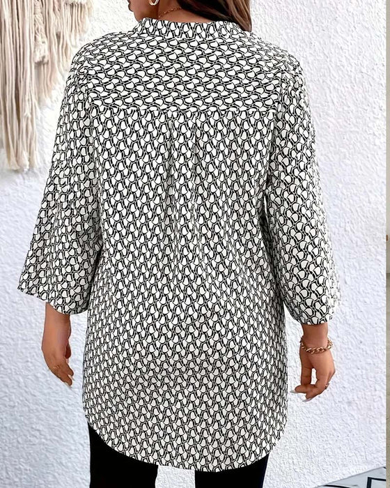 Bluzka Dekolt W Elegancka Wyrafinowana Boho
