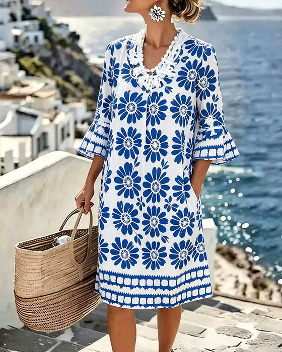 Sukienka Daisy Ruffle V-Szyjka