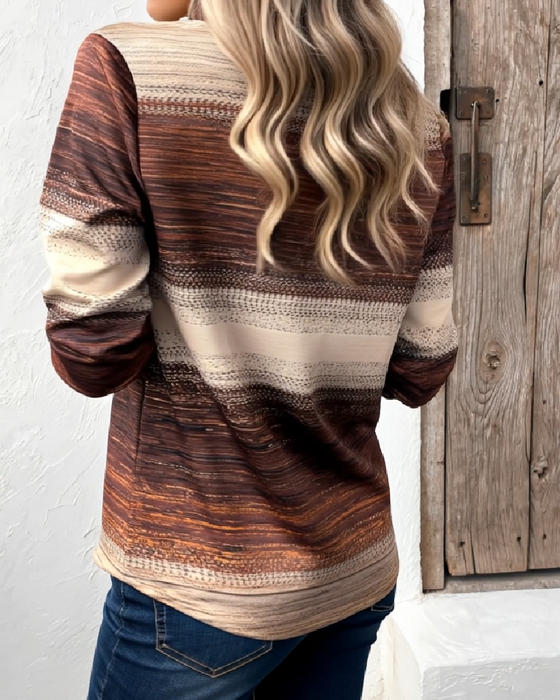 Bluza Stójka Pół-Zamek Gradient