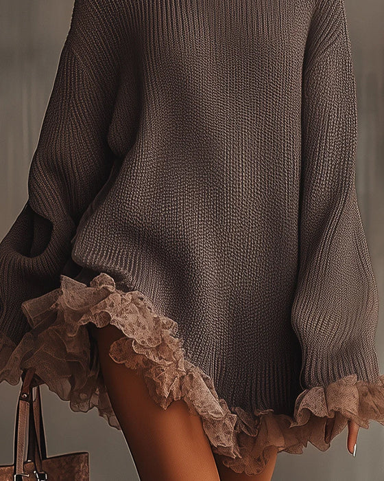 Zestaw Z Elegantnym Stylem, Warstwą Swetra I Suknią Camisole